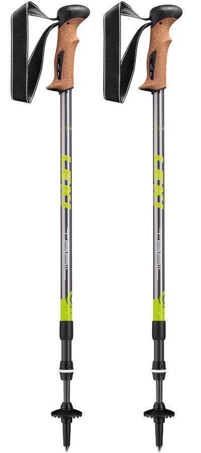 Leki Trail AS Anti-Shock Trekking Poles, Black/Silver